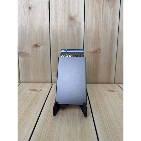 Minimalist card wallet- grey - Picture 2 of 7